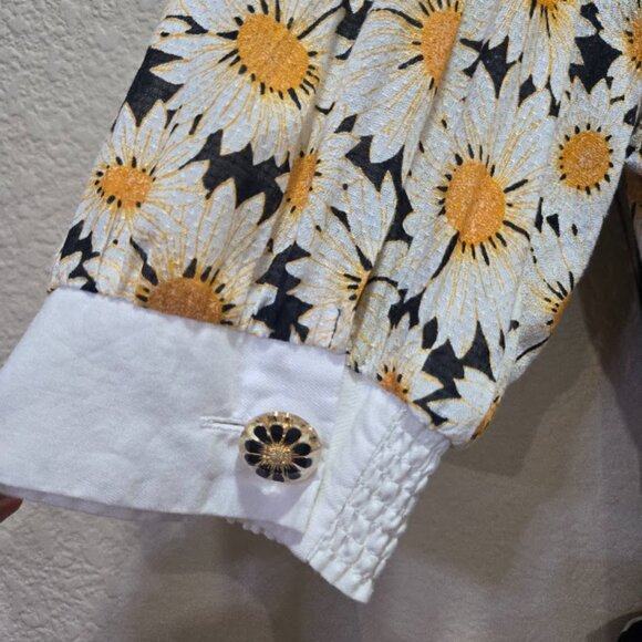 Anthropologie Maeve Puff Sleeve Printed Cutout Mini Dress Size s - Picture 11 of 16